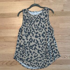 Mocha Animal Print Maternity Top